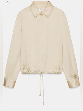 Zara ZW Satin Effect Shirt NWT